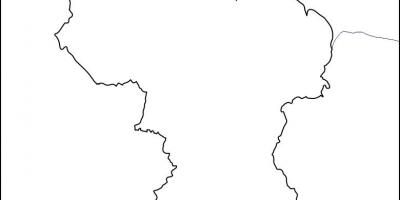 En branco mapa de Güiana