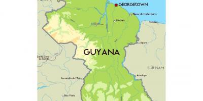 Un mapa de Güiana