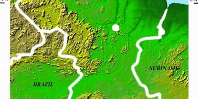 Mapa de satélite mapa de Güiana